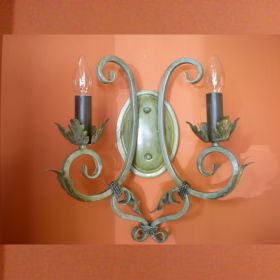 wandlamp-smeedijzer-groen