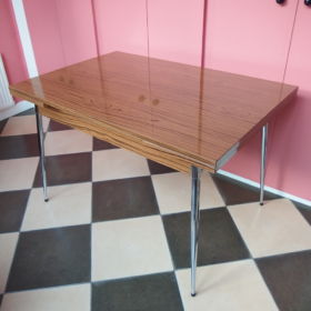 extendable-table-chrome-formica-woodprint-vintage-60s-70s
