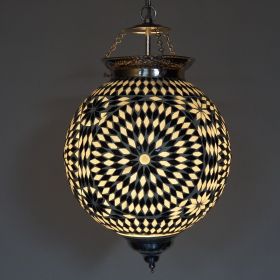 hanglamp-mozaiek-glas-zwart-wit