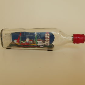 boot-in-fles-Nieuwpoort-België-1974