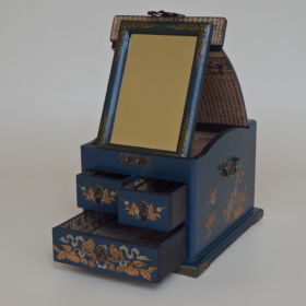 spiegel-doos-leer-blauw