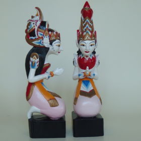 bali-paar-rama-sita-hout-beschilderd-indonesie
