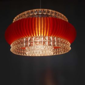 hanglamp-kunststof-oranje-kap-glas-jaren-70-vintage