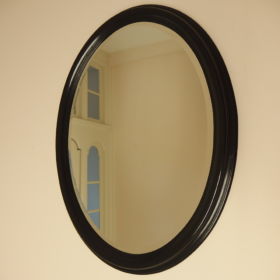 mirror-oval-facet-cut-glass-frame-wood